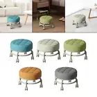 Stool with low roller seat Shoe change seat Stool seat Easy to move Low noise