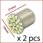 2x White 1157 BAY15D 22 SMD LED Light Bulb Tail Break Stop Turn Signal Lamps New