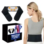 Self Heating Magnetic Back Support Lumbar Lower Waist Brace Belt Pain Relief AU