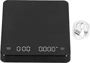 Electronic Coffee Scale, Chrono Espresso Scale, Accurate Measurements, Built-in Rechargeable Timer, LCD Display, Weight In Grams And Ounces For Pouring Over Drip, Baking, Cooking