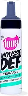 The Doux Mousse Def Texture Foam, Multi-Use Mousse Hair Foam to Style, Condition, Define, Volumize, and Add Shine - 7oz