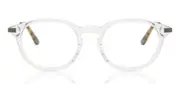 Oval Clip-On Plastic Men's Glasses Online Clear Size 49 - Lenses Included - Private Health Rebate - Blue Light Block - SmartBuy Collection