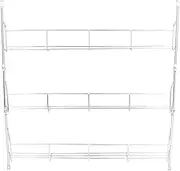 FOMIYES Wall Shelf Spice Storage Rack Shelf Wall Mount Storage Shelves for Cupboard Hanging Rack 3 Tier Shelf Cabinet Shelf Rack Condiment Bottle Racks Pantry Door Organizer Multi-Layer