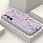 [LEECG] for Samsung S23 FE, S23 FE 5G Phone Cover Internal Flocking Soft Silicone Protective Durable Case for Samsung Galaxy S23 FE 6.4 inch-Light Purple 2