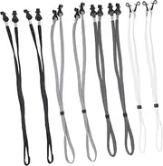 [LALAFINA] 8Pcs Adjustable Eyeglasses Holder String Slip Eyewear Retainer for Outdoor Sports Durable Reliable Design for Active Use