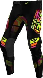 FXR Podium Youth MX Offroad Pants Sherbert Camo
