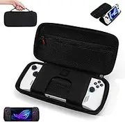 Carrying Case for AOG Ally - Portable Hard Shell Carrying Case for ROG Ally Gaming Handheld - Lighweight/Full Protection/Stand Deisgn