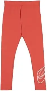 [Nike] Girl's NSW Favorites Legging (as1, Alpha, m, Regular, Magic Ember/White)
