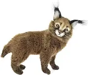[Hansa] Standing Carakal Wild Cat Plush Toy, 30 cm Height, Brown