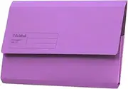 Exacompta Guildhall Document Wallets, 285 GSM, Foolscap - Violet, Pack of 50