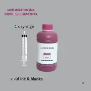 Sublimation ink for all Epson eco-tanks & deskt printers, Light Magenta 250ml