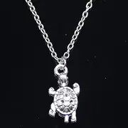 [ZOJK] Necklace 22X11Mm Turtle Sea Pendant Short Long Women Men Colar Gift Jewelry Choker