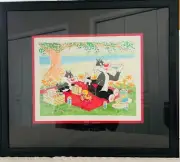 Orginal, One of a Kind signed Sylvester & Sylvester Jr. Looney Tunes Art