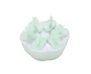 Plastic Popsicle Ice Cream Mold Maker Tray Cube DIY Kitchen Tool with Cover-Green-Green Round