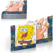 Procos SpongeBob SquarePants Three-Ply Paper Napkins – 13 x 13 in FSC-Certified Disposable Napkins