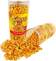 Healthy Roasted Corn Garlic (Pack of 2) - BULK Tasty, Non-Spicy, Gluten-Free, High in Fiber, Great for Healthy Snacks, Quick Snack, Office Snacks, and Savory Party Snacks, Resealable Jar for Freshness and Convenience