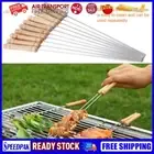 10Pcs Kabob Skewers Reusable 8 Inch Shish Kebob Sticks BBQ Skewers for Grilling