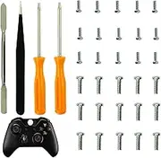 CTHTBZ 30PCS Install Repair Kit Mod Open Shell Tools Torx T8H T6 Screwdrivers Screws for Xbox One, Xbox Series X/S, Xbox One S/X, Xbox Elite Series 2 Core, Xbox 360 Controller