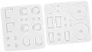 CIMAXIC 203pcs Crystal Glue Jewelry Making Tools Earring Molds Silicone Ear Hooks for DIY Jewelry and Ornaments