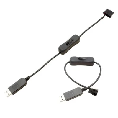 34cm 4Pin USB Cable 5V To 12V Computer Case Fan Power Supply Fan Adapter Cable