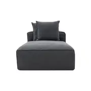 [James Lane] Riley Linen Charcoal Module Chaise