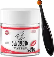 30g Pet Tear Stain Powder - Pet-Friendly Tear Stain Powder, Cat and Dog Tear Stain Powder Set | Pet Grooming Tear Stain Remover with Applicator Brush, Gentle Tear Stain Powder for Puppies and Kittens