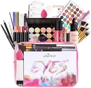 xinyee Makeup Kit for Women Full Kit All in One Makeup Kit Multipurpose Makeup Kit-Makeup Brush Set,Eyeshadow Palette,Lip Gloss Set,Makeup Bag,Eyebrow Pencil,Mascara and Face Makeup(KIT005C)