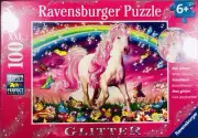 Jigsaw Puzzle Ravensburger 100 XL Pieces Glitter Unicorn For Children NEW SEALED
