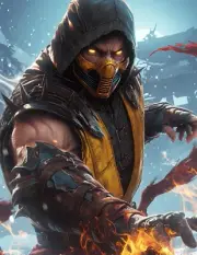 "Mortal Kombat Scorpion" 8.5x11 Art Print Limited to 20 Hand-Numbered Copies