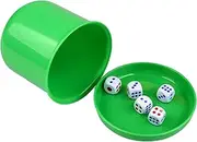 Dice Play Set – Vibrant Game Mug, Dice Case, Smooth Grip Tumbler | Fast-Paced Rolling Challenge Bundle, Hilarious Social Interaction Tool Perfect at Family Reunions Or Casual Weekend Parties