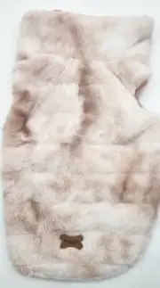 Koolaburra by UGG Phobo Faux Fur Dog Vest In Dune Rose Pick your size PINK New