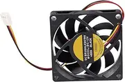 domoi 70x70mm 12V 3-Pin PC Computer Case CPU DC Brushless Cooler Cooling Fan Black, 012888