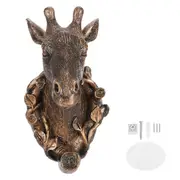 Multi Functional Household Resin Wall Mounted Clothes Hat Coat Keys Storage Hanging Hook(Antique Gold )