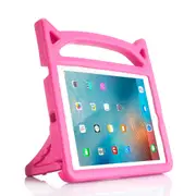 ZUSLAB Kids iPad 6 Case, Durable Shockproof Handle Stand Protective Cover for Apple 9.7" (2018) - Pink