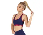 Unit Women's Control Strap Sports Bra - Navy