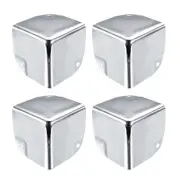4pcs Metal Box Corner Protectors Box Edge Guard Protector 50x50x50mm Silver