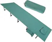 Folpus Foldable Camping Cot Outdoor Bed Heavy Duty Sturdy with Storage Bag Sleeping Cot Camp Bed for Noon Break Travel Home Trekking