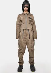 [DARKER WAVS] Atmosphere Unisex Cargo Jumpsuit