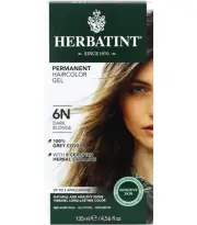 Herbatint Permanent Haircolor Gel, 6N Dark Blonde, Alcohol Free, Vegan, 100% Gre
