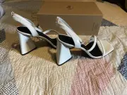 Wittner White Leather Heels 41/10