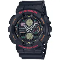 在飛比找momo購物網優惠-【CASIO 卡西歐】G-SHOCK 復古音響風格雙顯手錶(