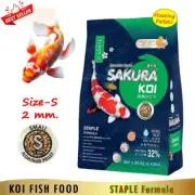 Size-S Koi Fish Food / Goldfish Floating Pellets STAPLE FORMULA "SAKURA" 1.25 kg