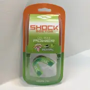 Shock Doctor Warheads Sour Green Apple Gel Max Power Flavor Fusion Mouth Guard