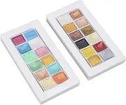 Watercolor Paint Metallic Macaron Solid Pearlescent Watercolor Paint Set Full of Creativity for Painting Nail Art