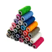 Colorful Manual Thread, 55 Yards Per Color Sewing Thread 28 Color Waxed Thread