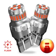AUTOONE 7443 LED W21W Red Brake light light Parking Tail Strobe light Flash New (for: Toyota)