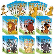 16PC Lion King Make a Face DIY Stickers Birthday Party Favors Lolly Loot Bag Fillers