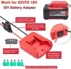 For OZITO 18V Battery Adapter Holder Dock with Wires for Power Wheels Upgrade