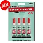 Super Glue Gel All-Purpose Cyanoacrylate Adhesive for Plastic Wood Metal 4x3g