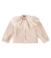 [Donsje] Donsje Dannae ruffled jacket Y 5/6 beige